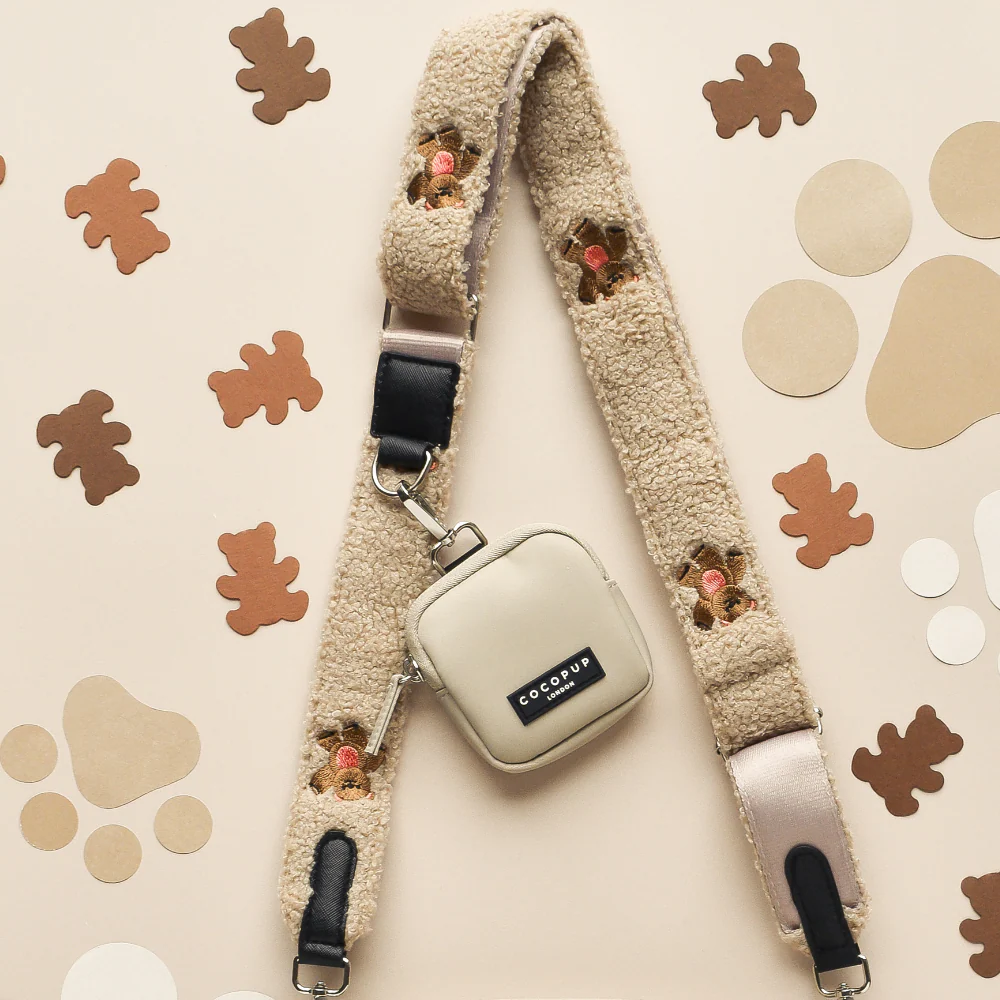 Bag Strap - Theo Embroidered Teddy - Image 3