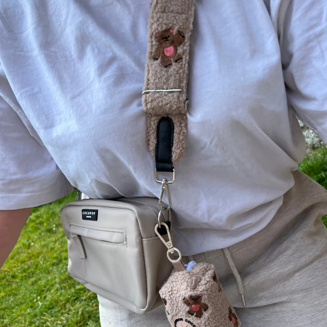 Bag Strap - Theo Embroidered Teddy - Image 5