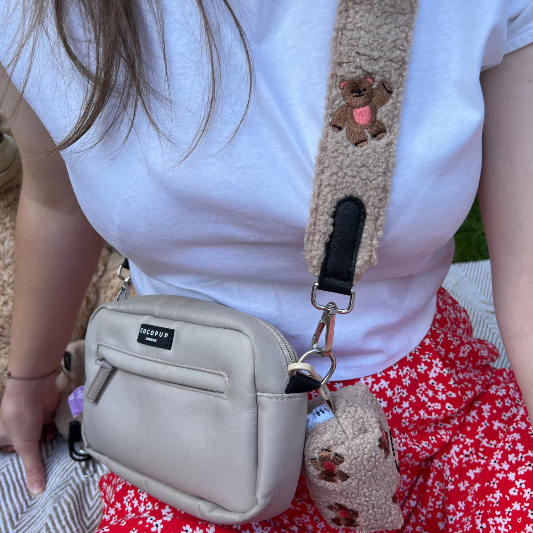 Bag Strap - Theo Embroidered Teddy - Image 6