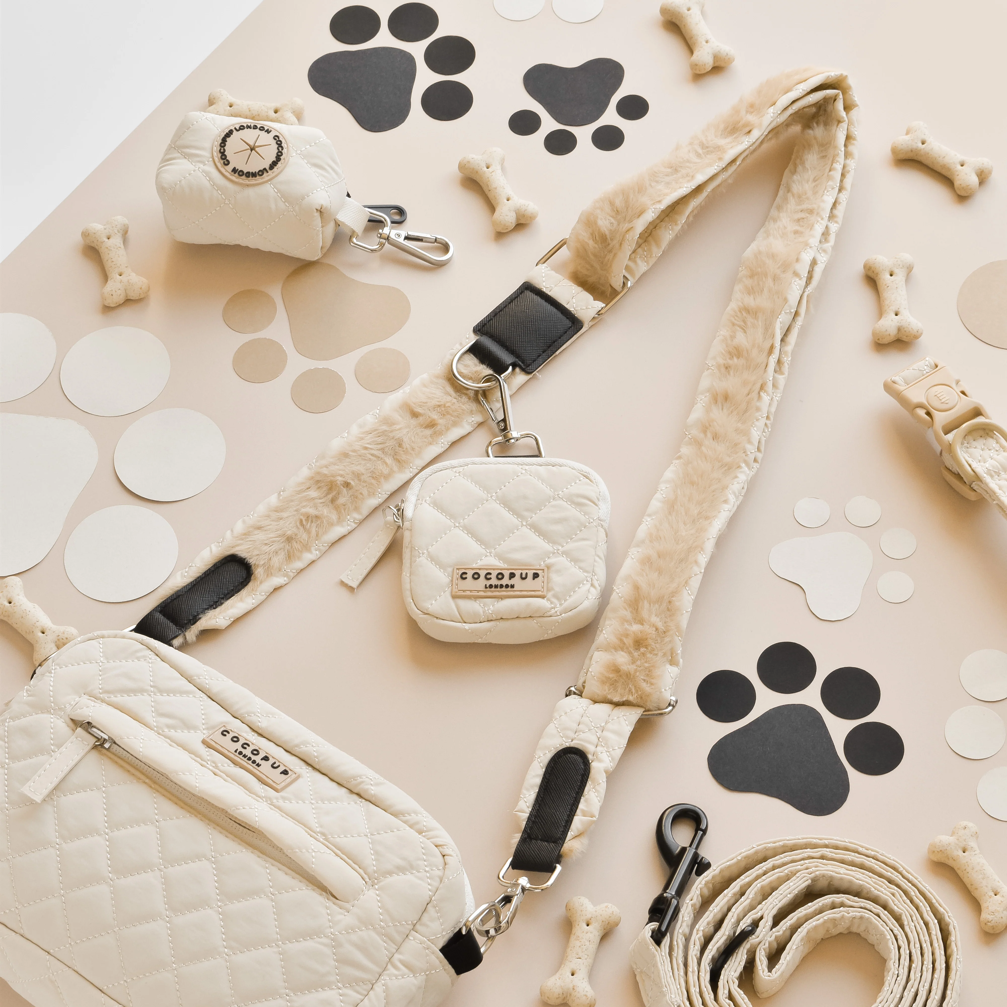 Bag Strap - Cream Quilted - Image 3