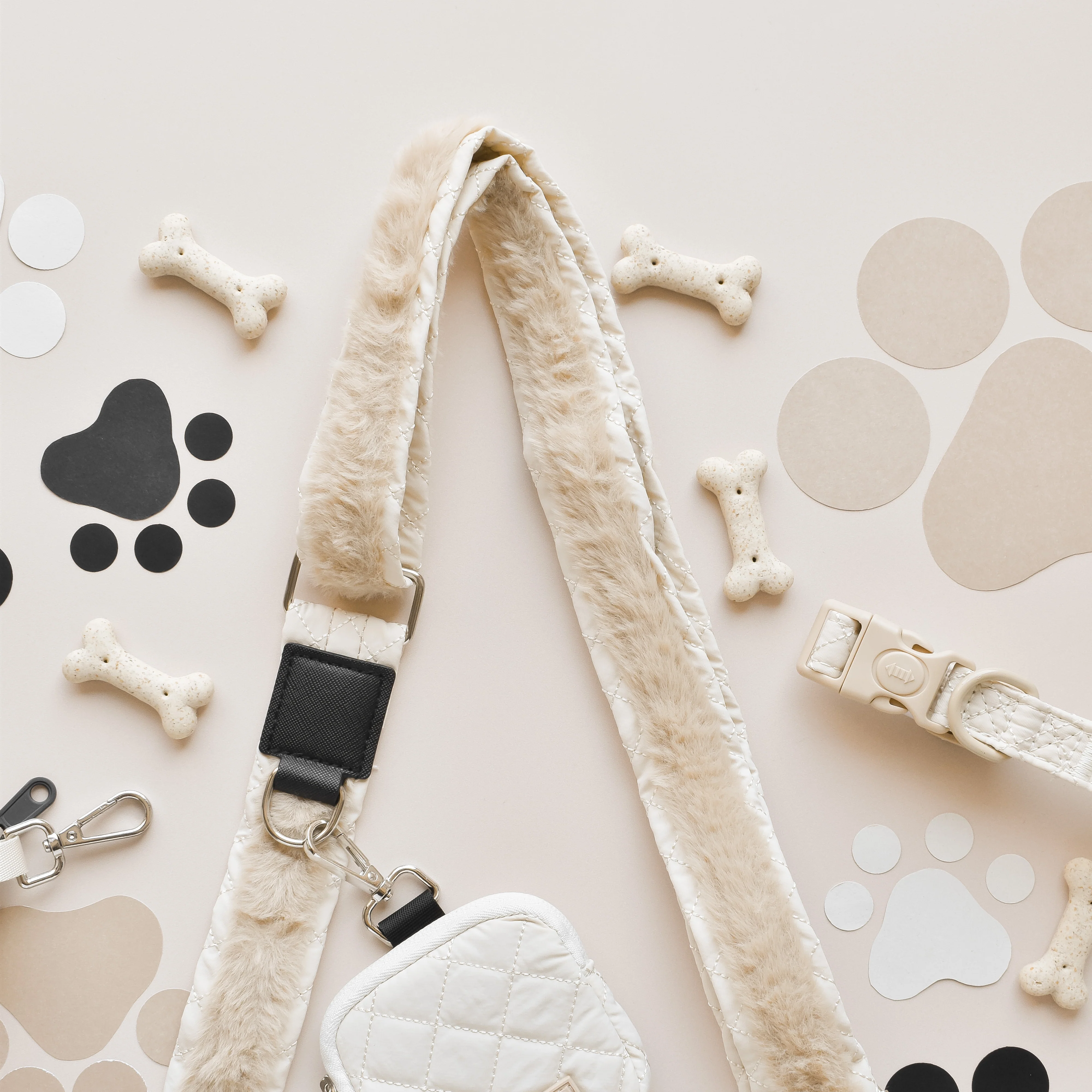 Bag Strap - Cream Quilted - Image 4