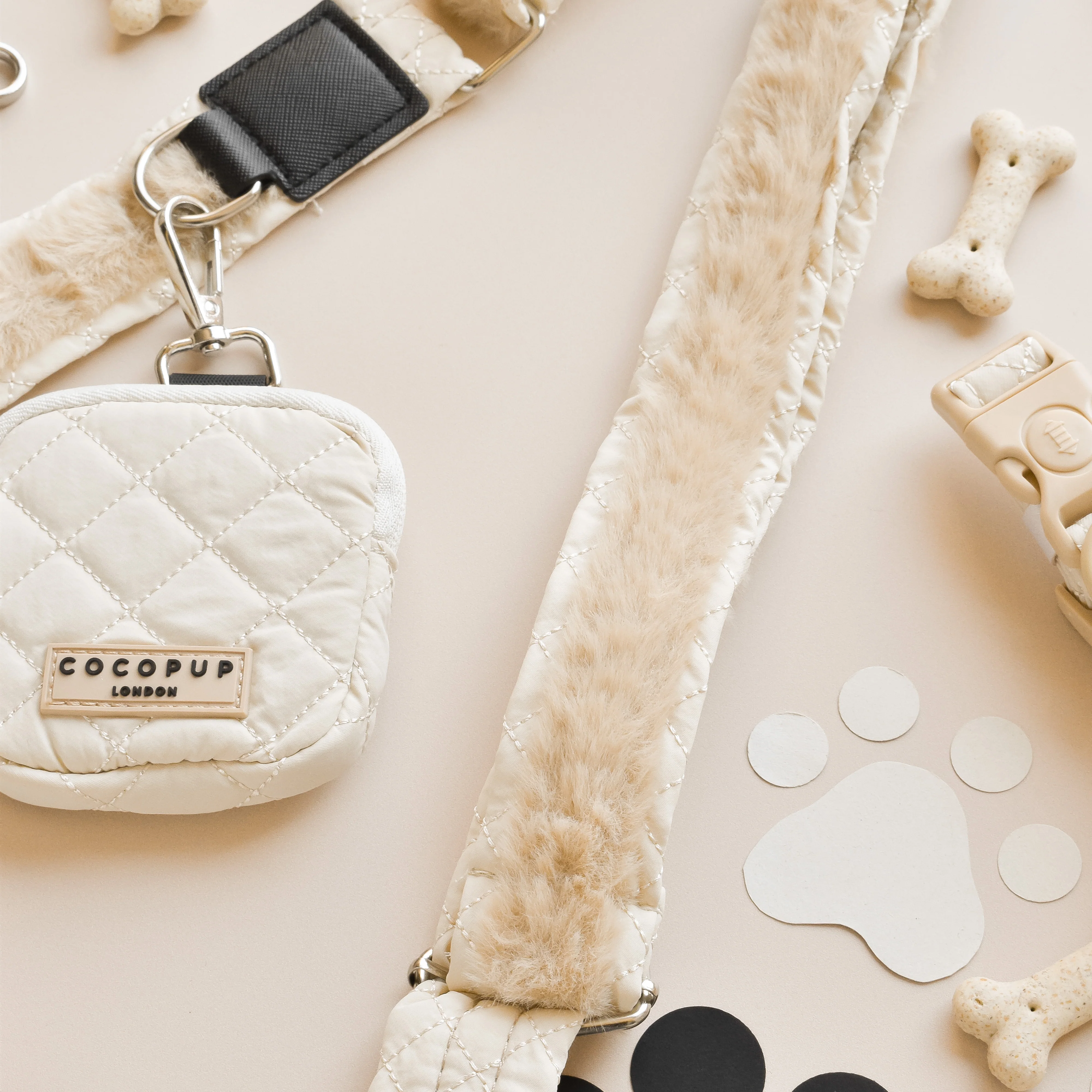 Bag Strap - Cream Quilted - Image 5