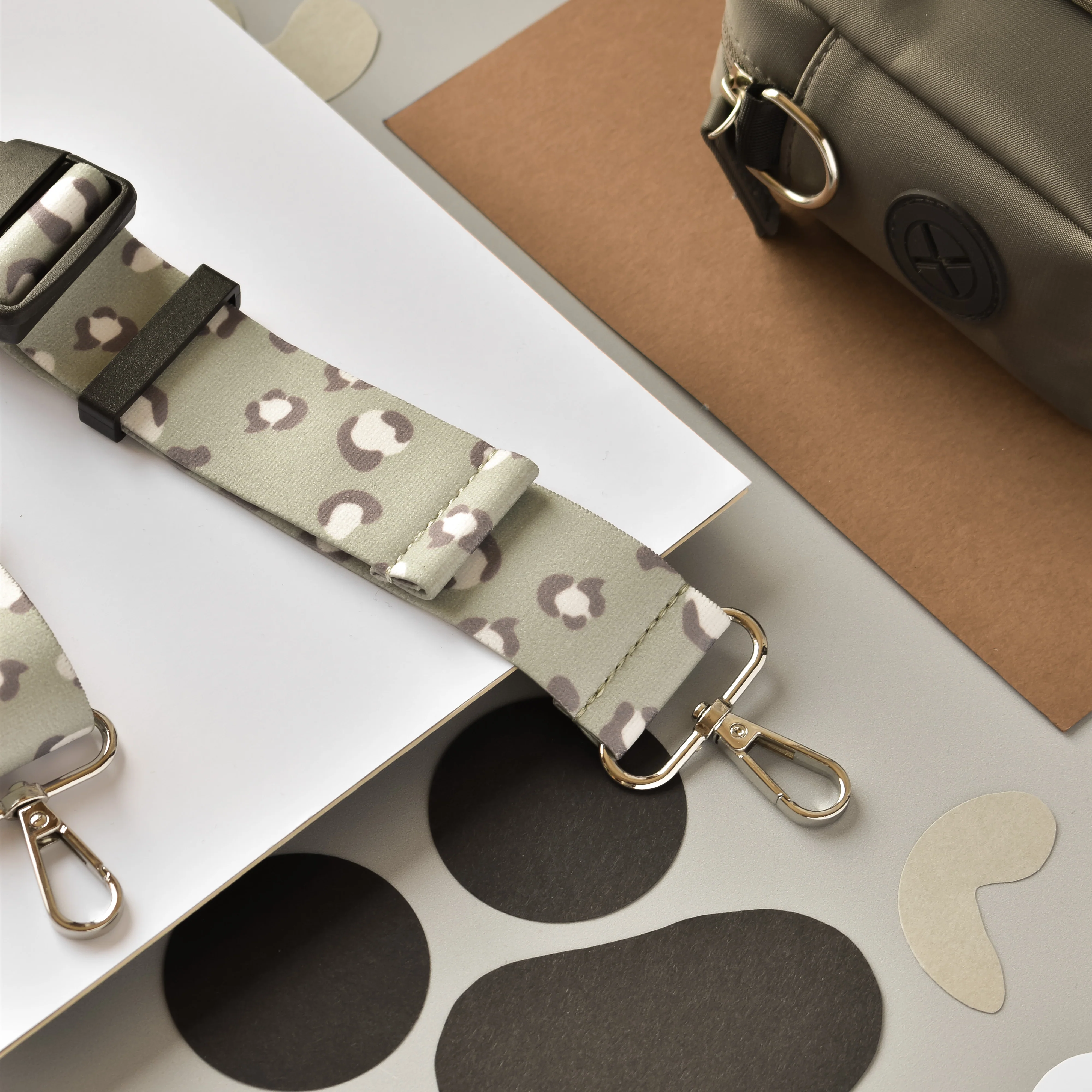 Fanny Pack Strap - Sage Leopard - Image 12