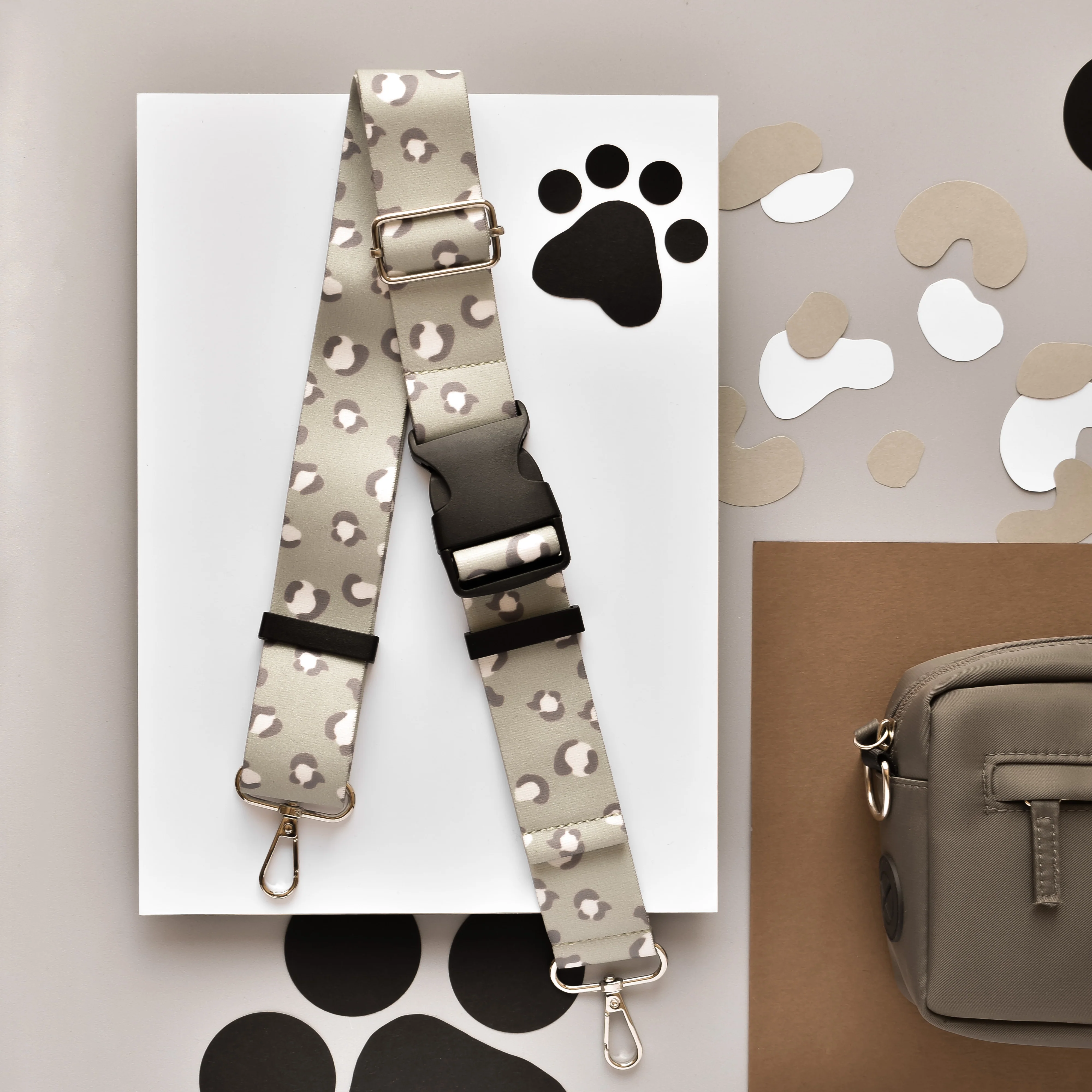 Fanny Pack Strap - Sage Leopard - Image 4