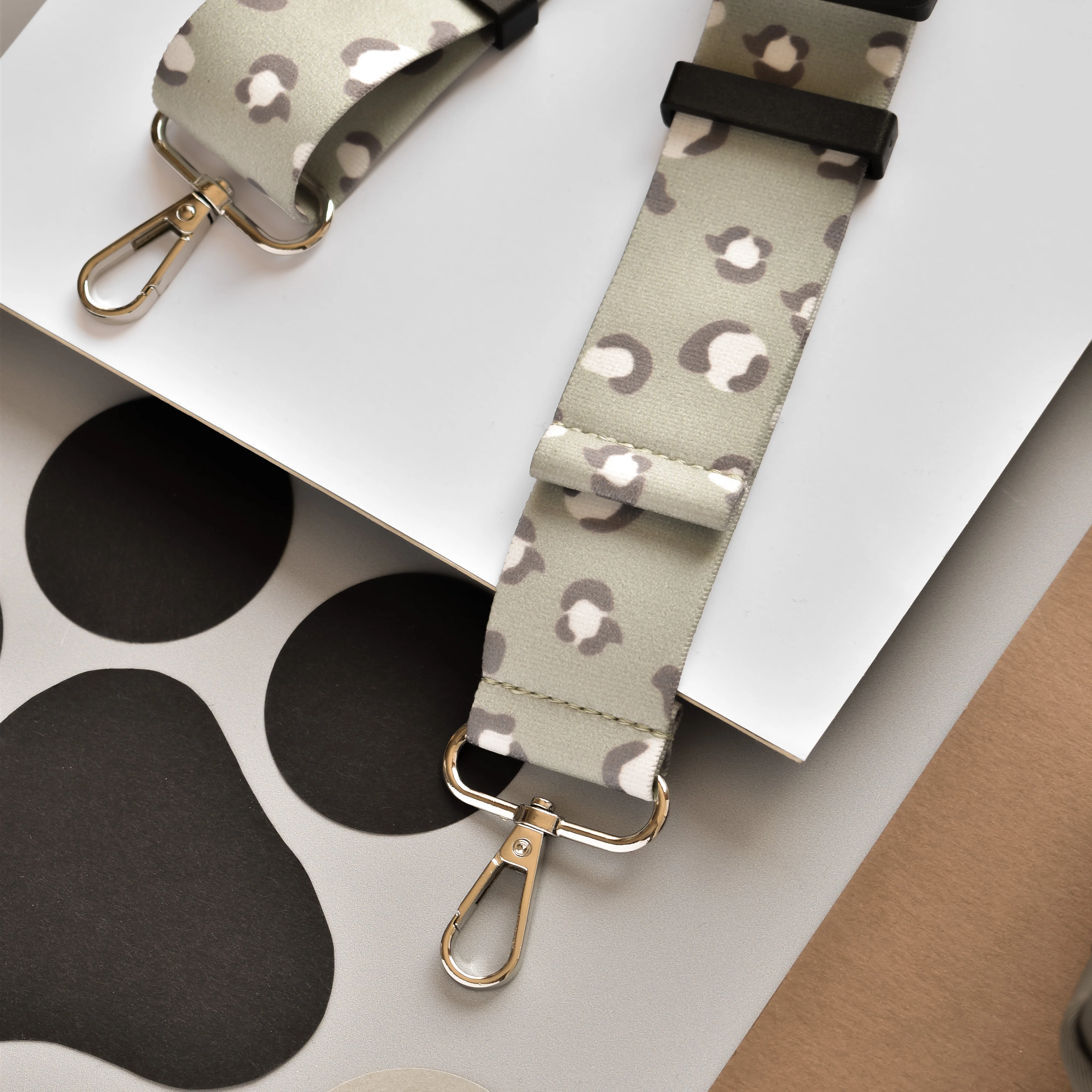 Fanny Pack Strap - Sage Leopard - Image 6