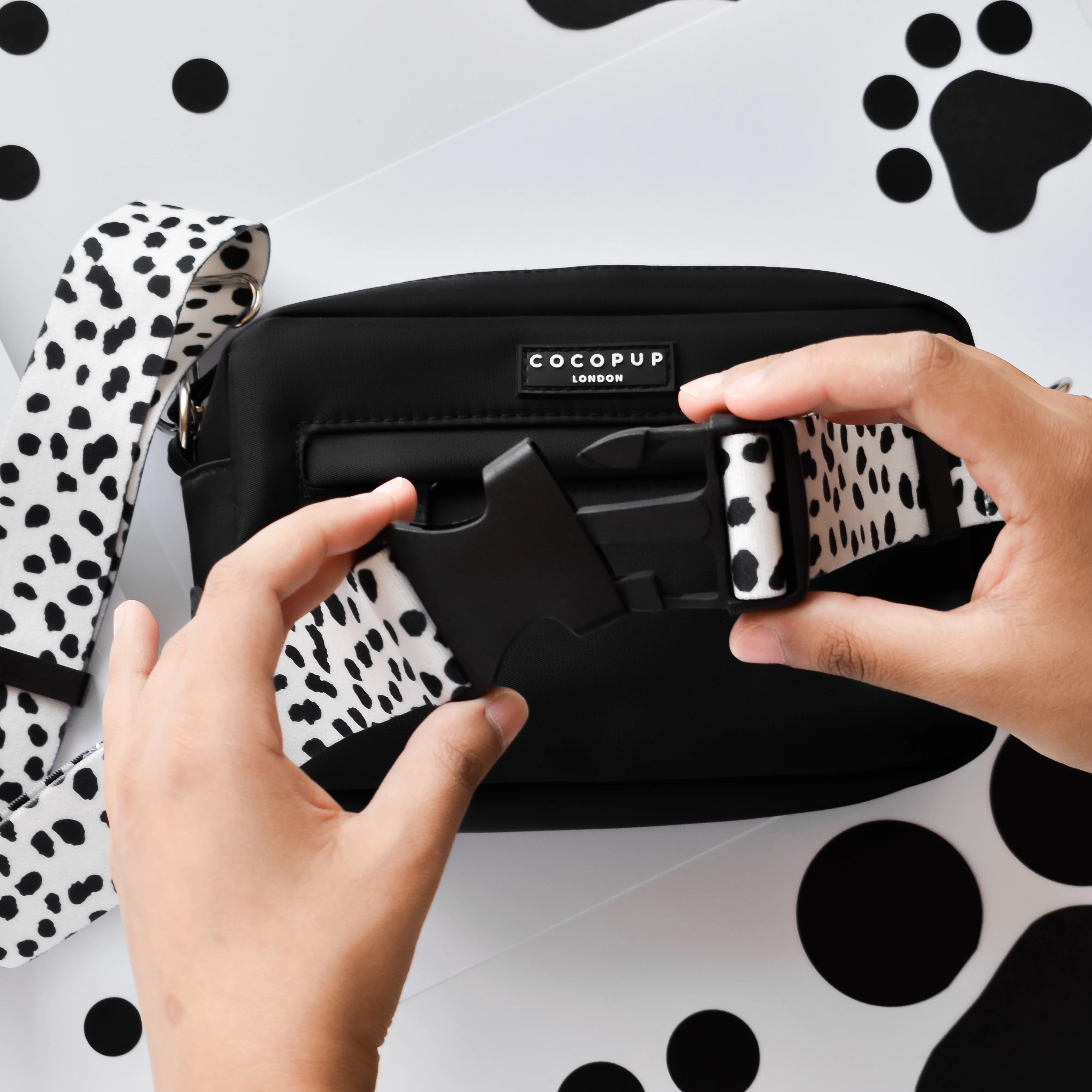 Fanny Pack Strap - Monochrome Spots - Image 19