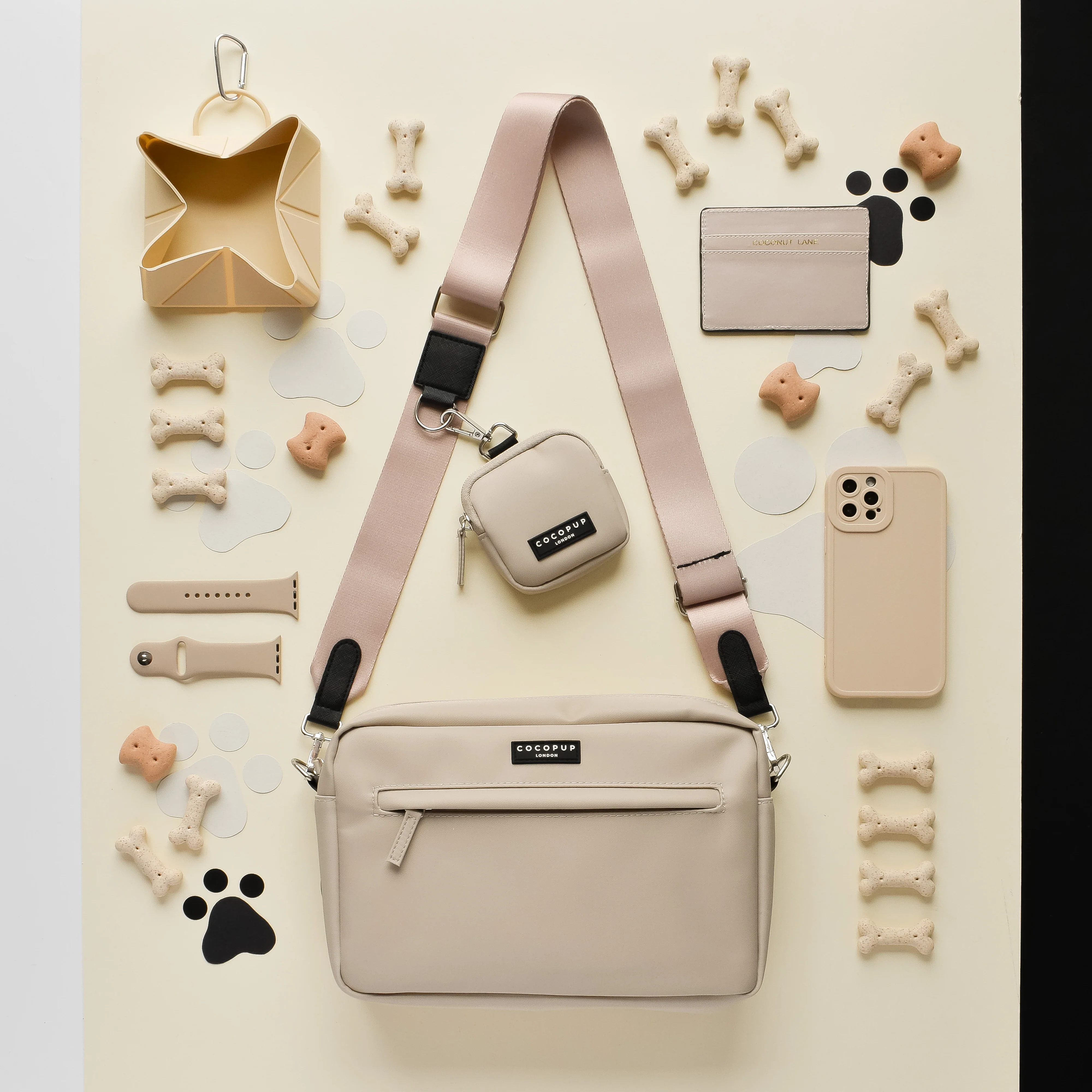 Large Dog Walking Caramel Latte Bag Bundle - Image 3