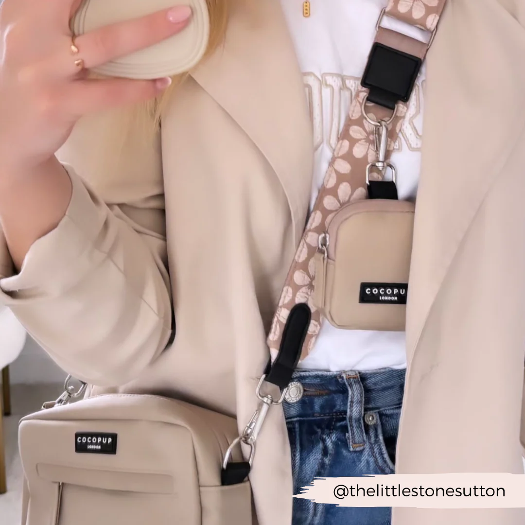 Luxe Bag Strap - Mocha Flower - Image 12