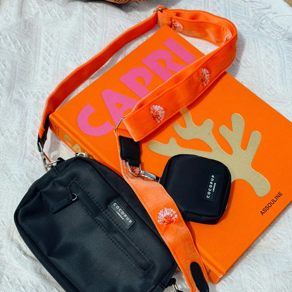 Luxe Velvet Bag Strap - Coral Core - Image 4