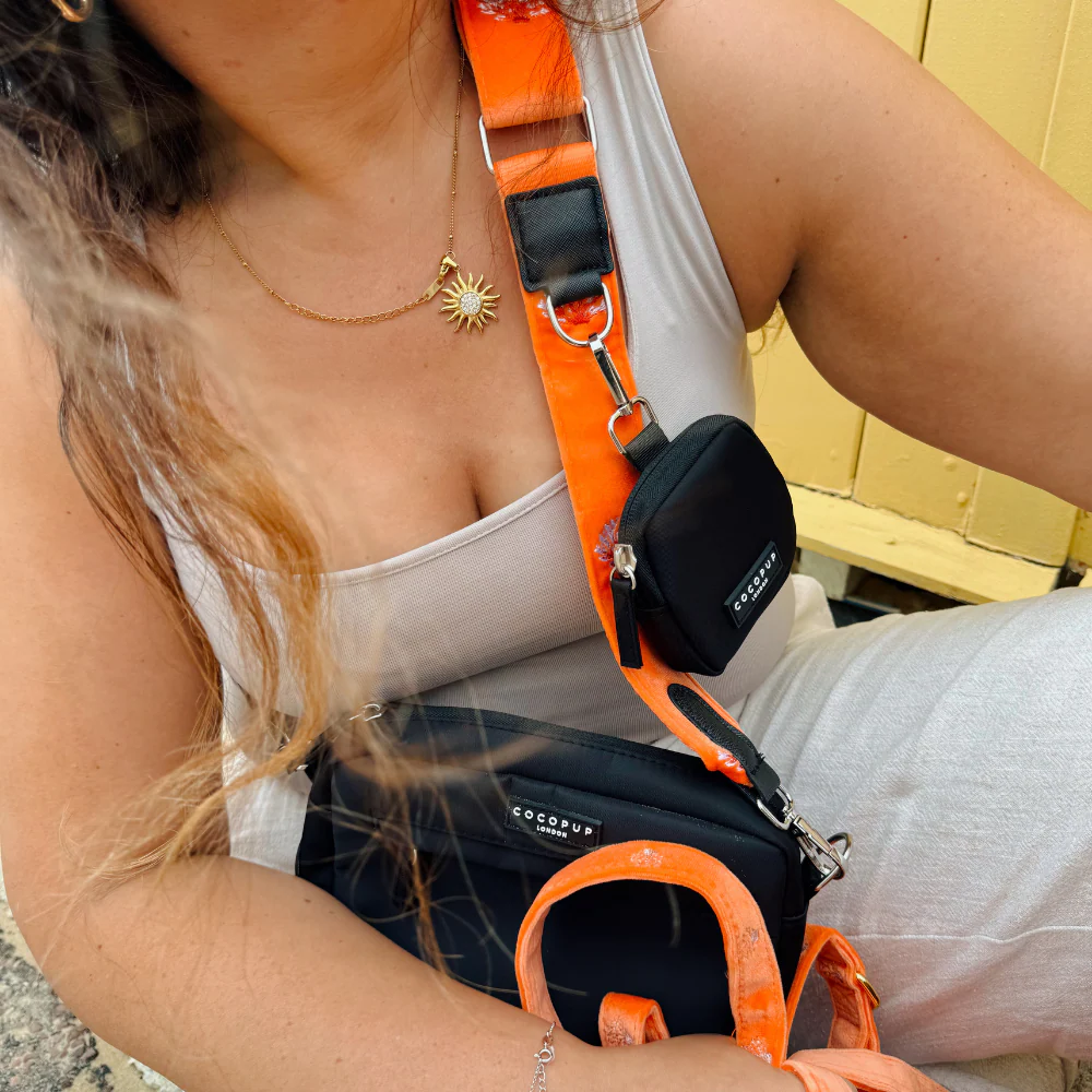 Luxe Velvet Bag Strap - Coral Core - Image 6