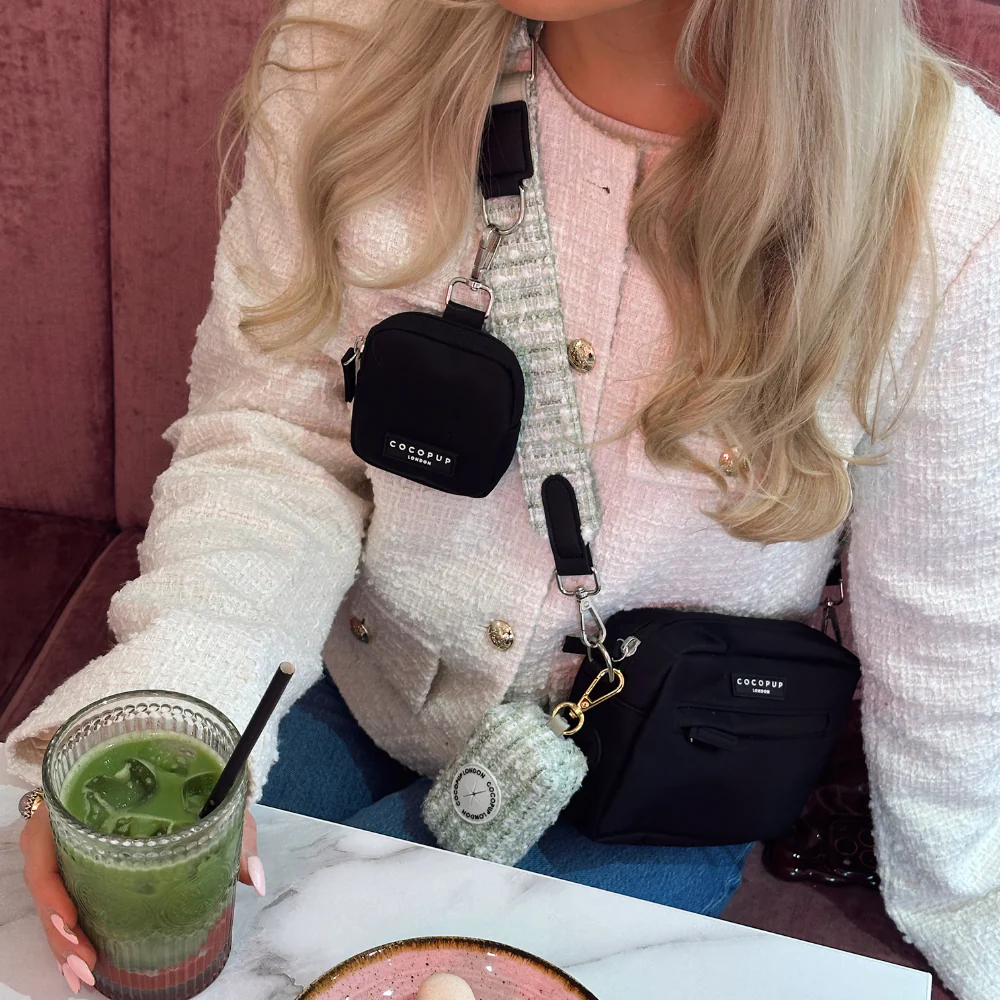 Textured Tweed Bag Strap - Matcha - Image 5